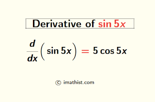 Derivative of sin5x