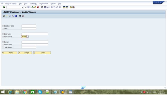 Step by Step Tutorial on Creating Type Group in SAP ABAP