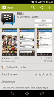 BBM for Android now for download on the Google Play Store