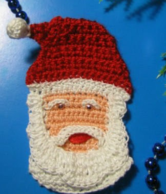 PATRON APLIQUE SANTA CLAUS DE CROCHET