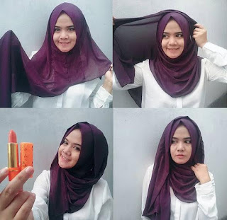 Tutorial Jilbab Simple