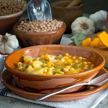 POTAJE DE GARBANZOS CON VERDURAS