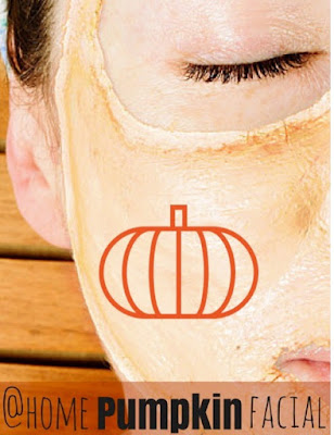 DIY At-Home Pumpkin Facial Mask - the next time you carve a pumpkin, reuse the gooey pumpkin insides to brighten skin