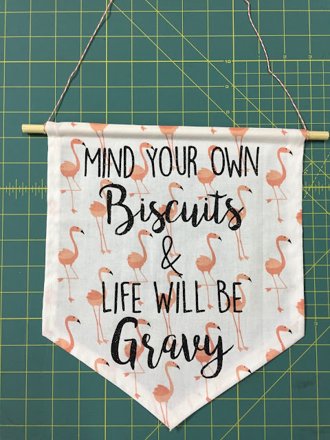 Learn how to create your own DIY Hanging Wall Banner with your Cricut!