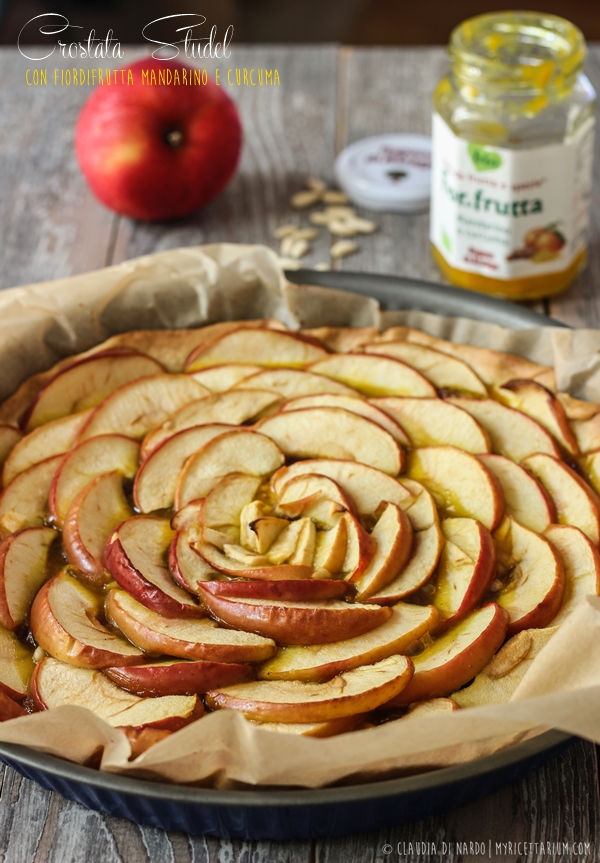 Crostata strudel con Fiordifrutta Mandarino e Curcuma