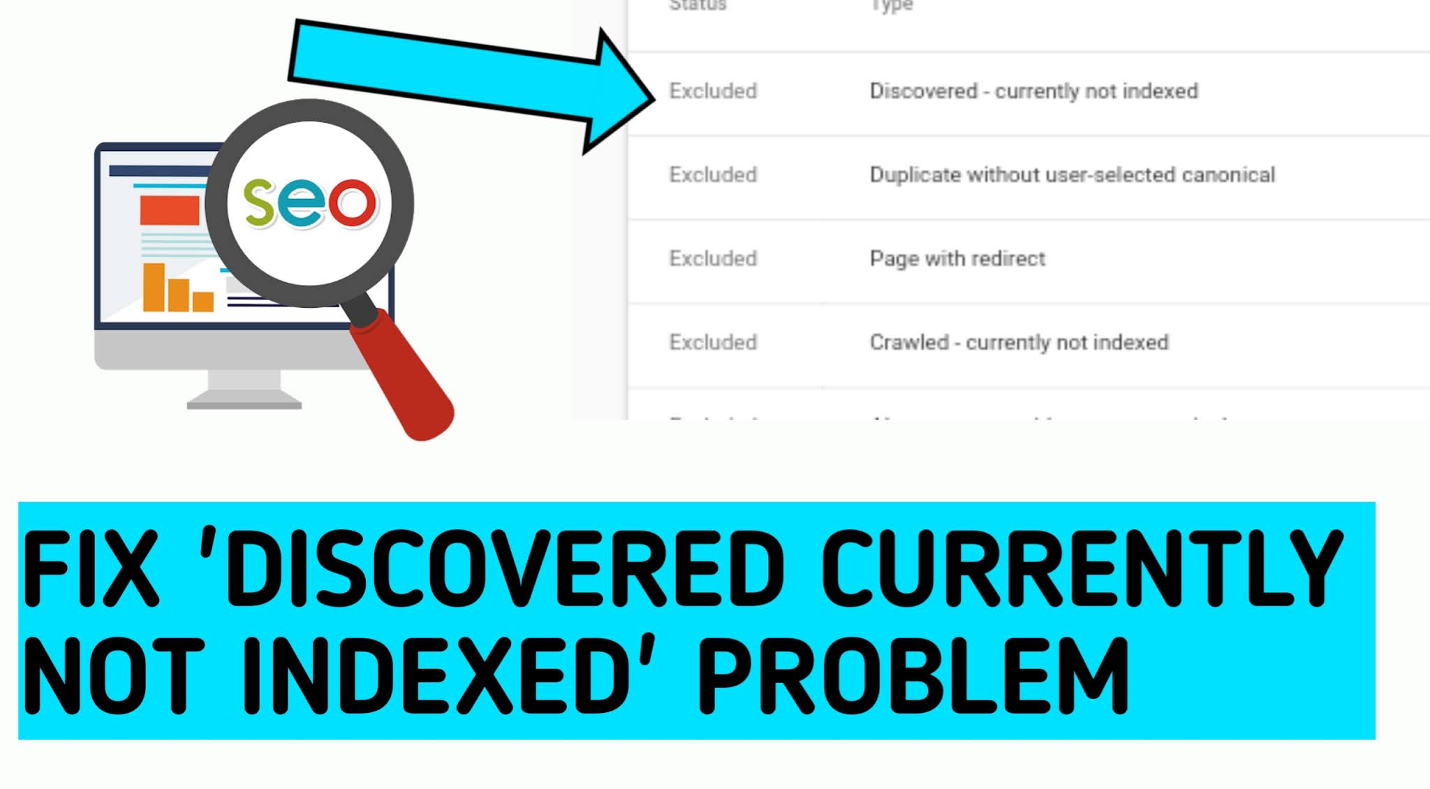 How to fix ‘Discovered currently not indexed’ problem in search console