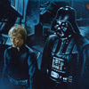 Luke Skywalker and Darth Vader