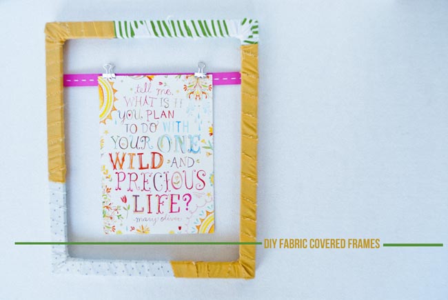 eat.live.make: DIY Fabric Covered Frames