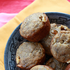 White Chocolate Banana Muffins