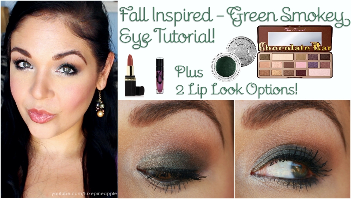 Agape Love Designs Green Smokey Eye Video Tutorial 2 Lip Options