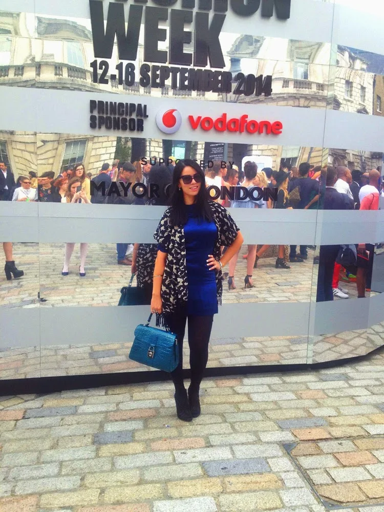 Blogger Emma Louise Layla at London Fashion Week