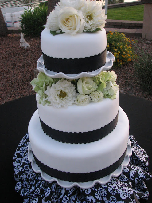 Damask wedding cake Vanilla cake filled with vanilla bavarian cream and 