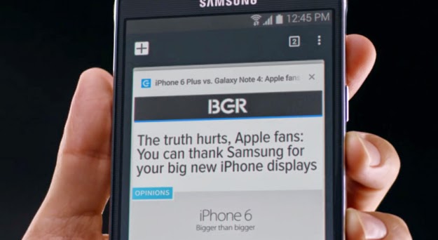  Samsung mocks Apple in hilarious new iPhone 6 attack ad