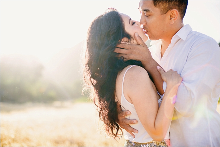 beautiful field engagement session by Closer to Love Photography