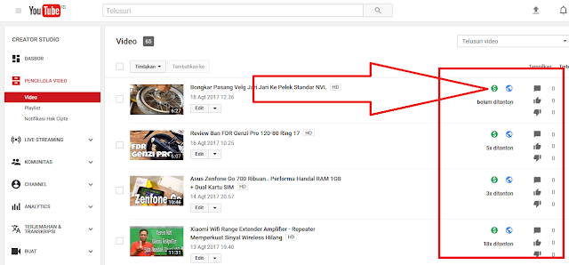 Gila! Upload Video Dapet Duit, Gara gara Daftar Google Adsense Youtube Monetisasi Video 