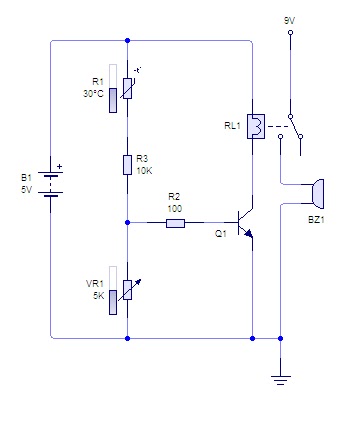 RANGKAIAN ALARM SENSOR SUHU DENGAN THERMISTOR RANGKAIAN ALARM SENSOR SUHU DENGAN THERMISTOR