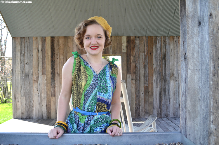 Flashback Summer: vintage 1950s sundress - Advance 5627 Harari fabric