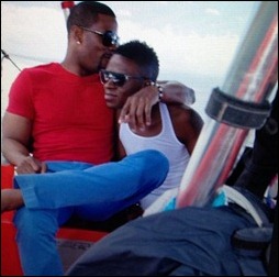 Kerry Rhodes and Russell Simpson