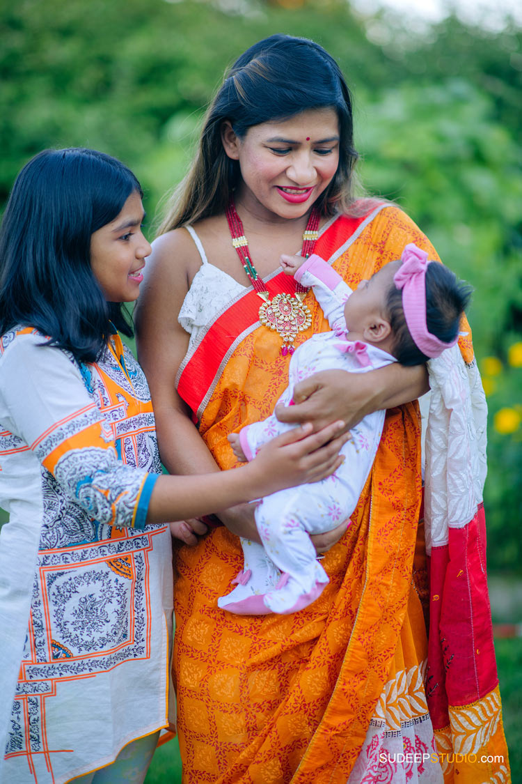 Indian New Born Baby Pictures with Siblings in natural style by Saline SudeepStudio.com Ann Arbor Newborn Baby Portrait Photographer