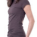 Cool Dark Brown Ladies Cotton Shirt