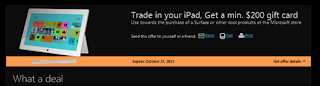 Microsoft launched the iPad trade promotion