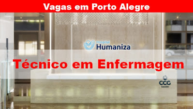 Hospitais em Porto Alegre abrem vagas para Técnico de Enfermagem