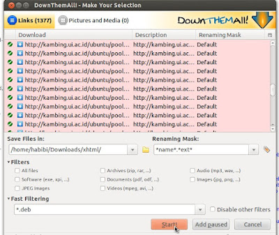 Mendownload Banyak File Sekaligus di Ubuntu