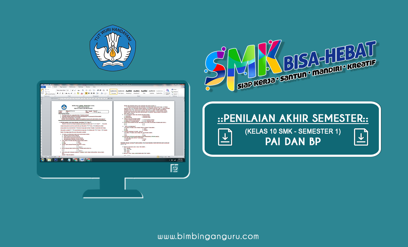 Download Soal PAS PAI Kelas X SMK 2022/2023 (PDF)