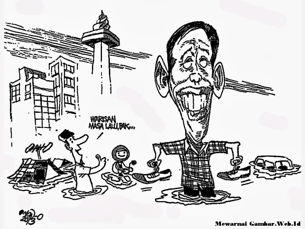 Mewarnai Gambar Karikatur Jokowi  Mewarnai Gambar