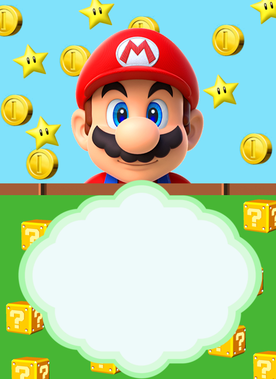 Personalizados Super Mario para imprimir
