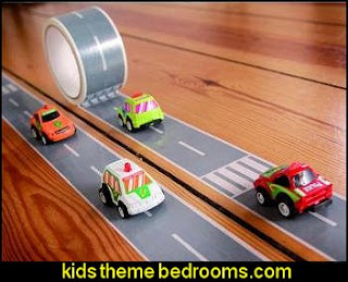 transportation theme bedroom decorating ideas - Planes, trains, cars and trucks decor - transportation bedroom ideas -  transportation vehicles theme bedrooms - tire throw pillows - cars trucks wall decals - transportation bedding - police cars - polce bedding - heroes bedding