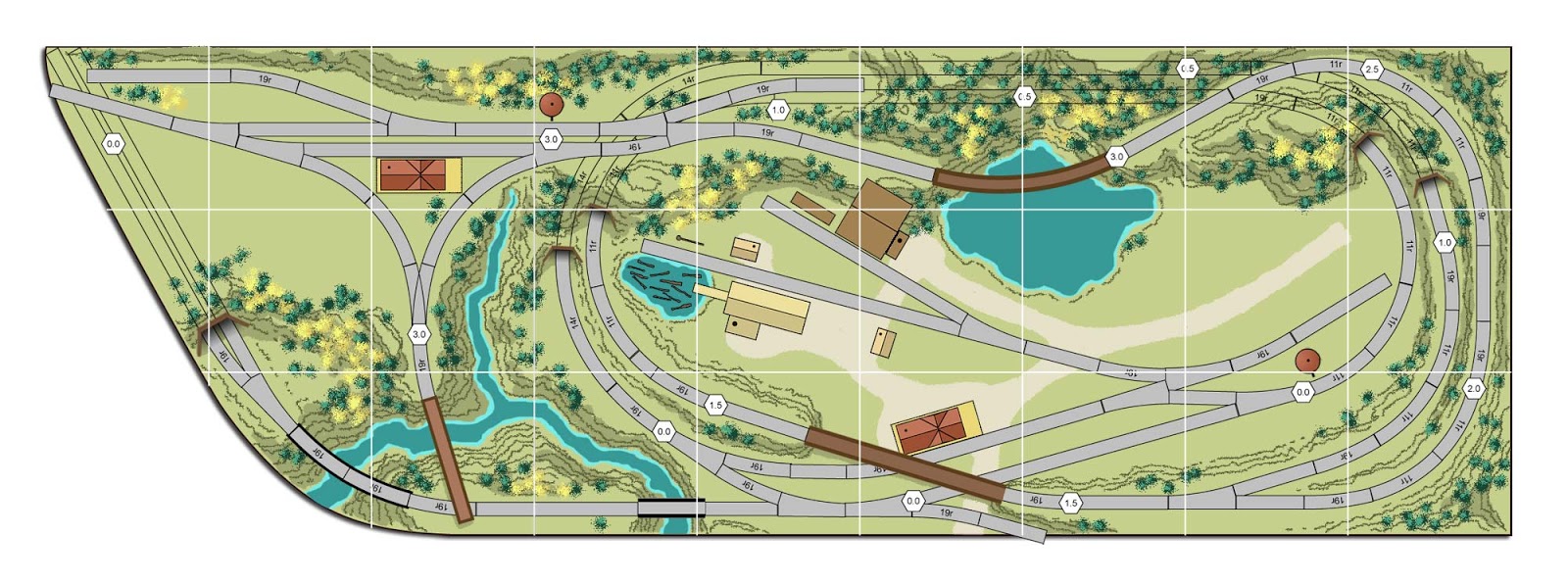 Thunder Mesa Mining Co.: N Scale Track Plans