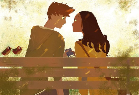 Pascal Campion deviantart arte ilustrações singelas românticas cotidiano romance amor