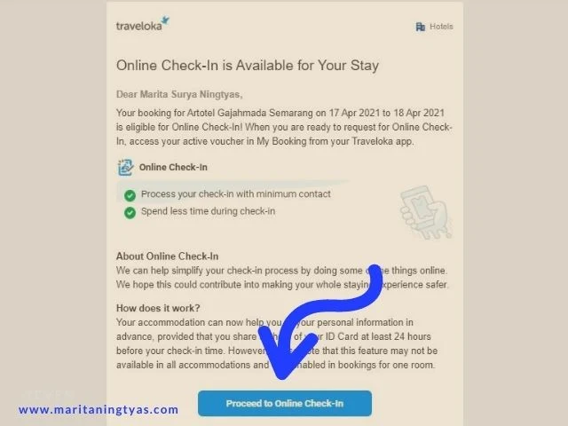 online check in Traveloka