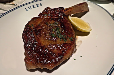 Luke's Oyster Bar & Chop House, dutch veal chop