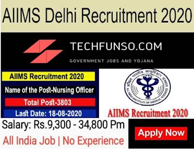 AIIMS Nursing Officer Recruitment 2020-2021