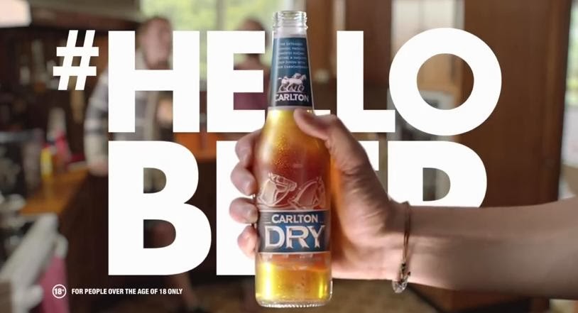 Carlton Dry #HELLOBEER Adverts