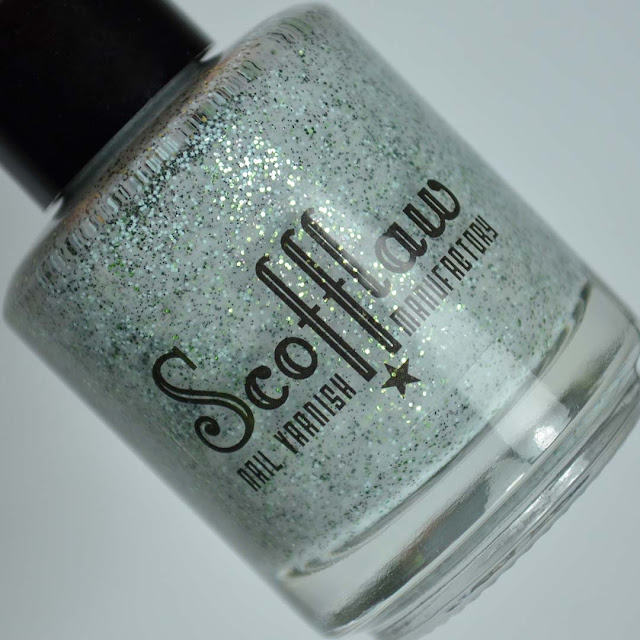 grey glitter nail polish