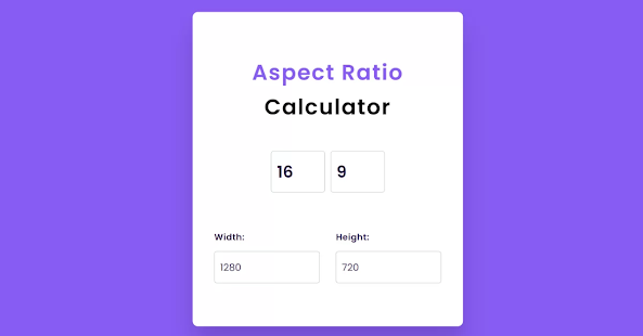 Aspect Ratio Calculator | aspect ratio calculator pixels | aspect ratio wing
