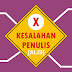 [ALIS] Kesalahan Penulis