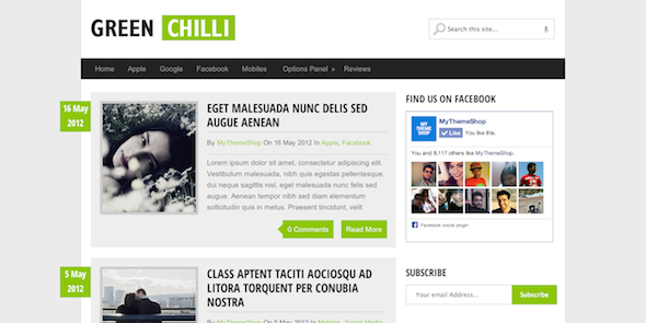 Download Gratis Green Chili Wordpress theme , SEO Friendly , News