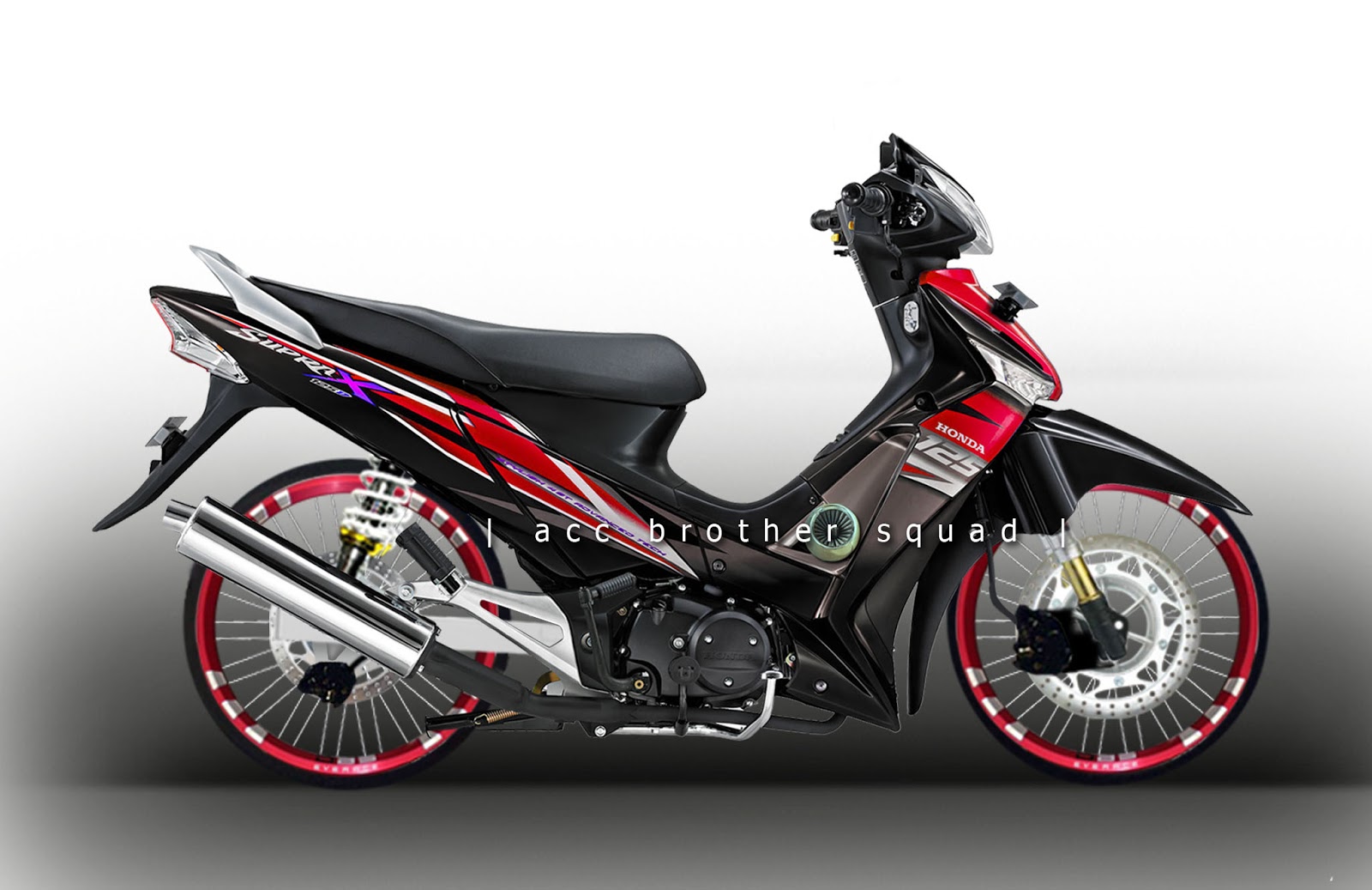 Koleksi Ide Modifikasi Motor Supra X 125 Ala Thailand Terbaru Palm