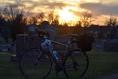 Bike at cemetery