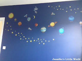 Making a space themed bedroom for a child