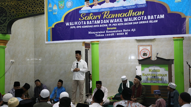 Kepala BP Batam Lakukan Safari Ramadhan di Masjid Baiturrahman Buliang Batu Aji