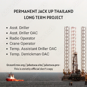 PERMANENT JACK UP THAILAND LONG TERM PROJECT