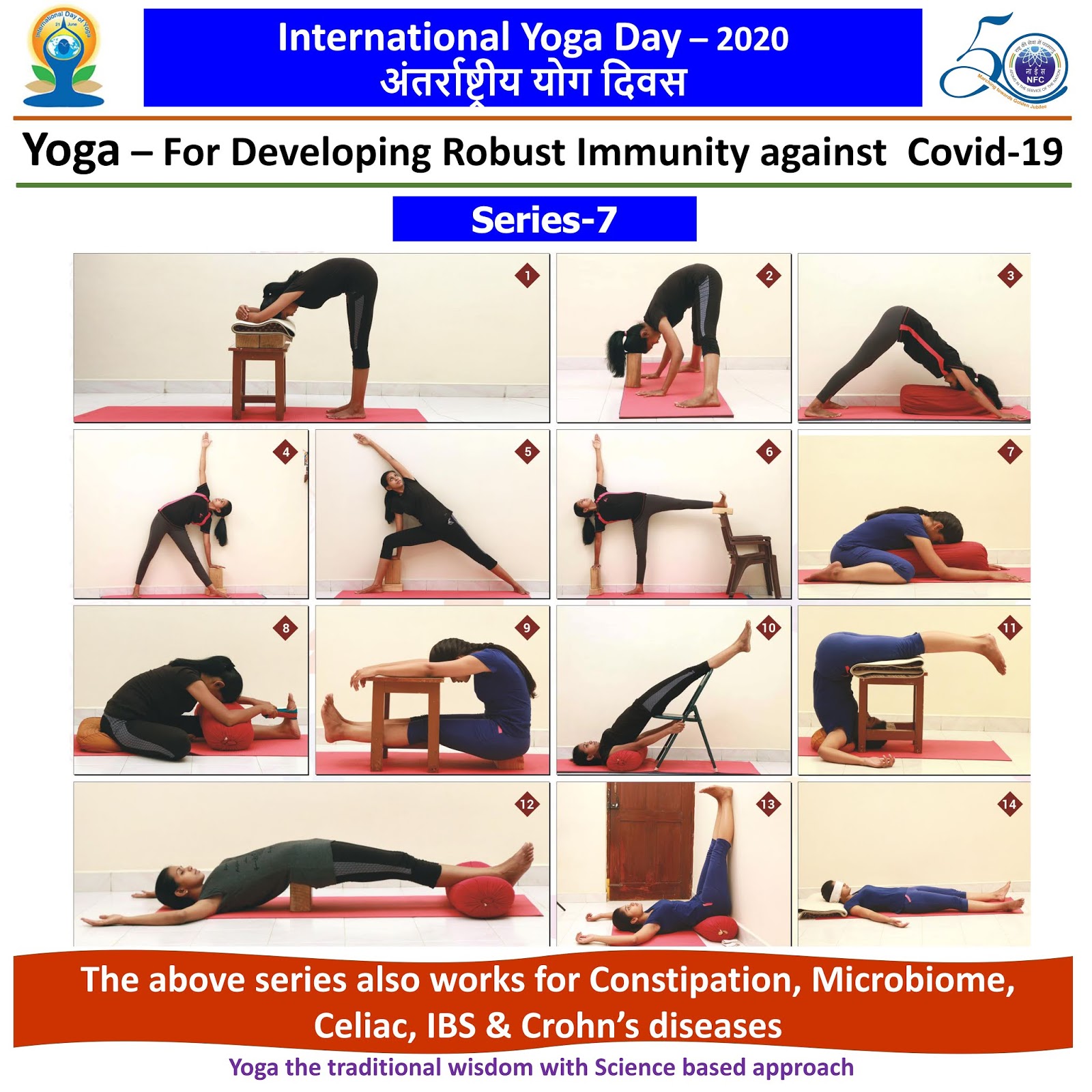 Happy International Yoga Day ... This series also works for Constipation, Microbiome, Celiac, IBS & Crohns diseases