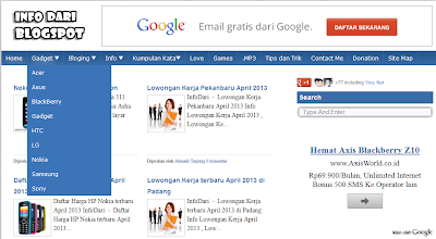 InfoDariBlogspot dan Akram Berbagi – Blog berisi Info Gadget dan Info Menarik terbaru