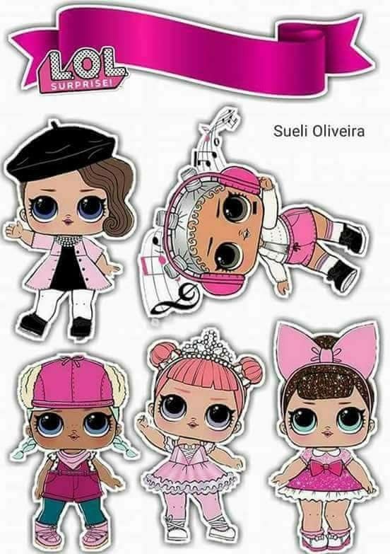 LOL Surprise Free Printable Cake Toppers. - Oh My Fiesta! in english