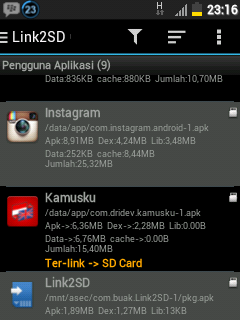 Cara Memindahkan Aplikasi Dari Memory Internal ke SDCard Dengan Link2SD